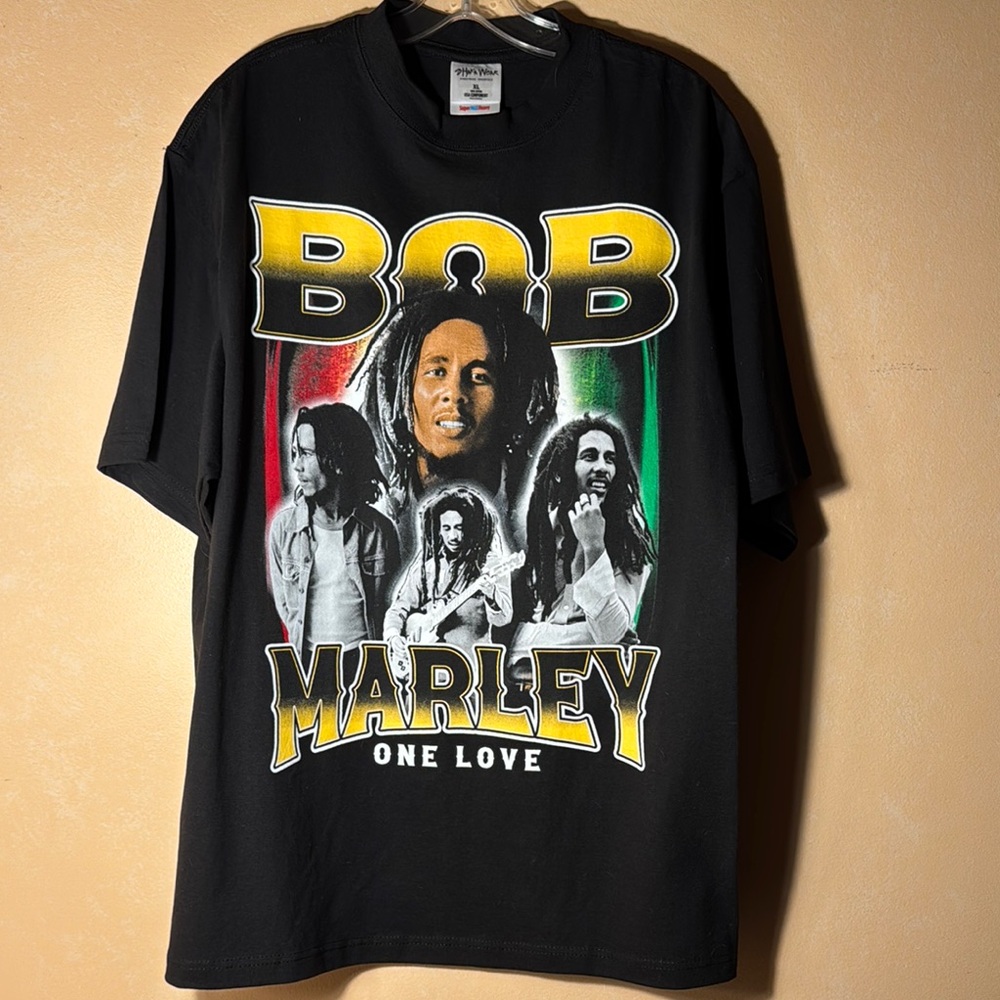 Black Bob Marley Short Sleeve Tee NWOT